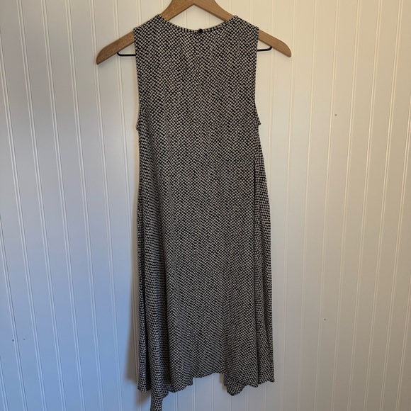 Eileen Fisher A-Line High Neck Polka Dot Swing Dress 100% Silk Women’s Size XXS - Picture 6 of 13